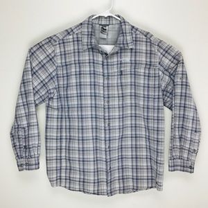The North Face mens long sleeve button up casual shirt L
